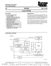 X24022SI-2,7 datasheet pdf Xicor