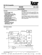 X24026X-2,7 datasheet pdf Xicor