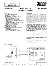 X84129V28-2,5 datasheet pdf Xicor