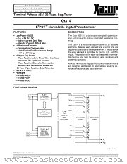 X9314WP3 datasheet pdf Xicor