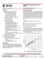 XC95288XV-10FG256I datasheet pdf Xilinx