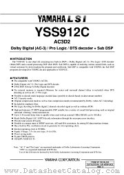 YSS912C-F datasheet pdf YAMAHA