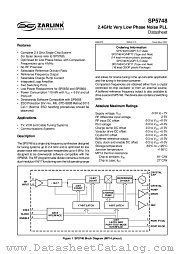 SP5748A_KG_MP1S datasheet pdf Zarlink Semiconductor