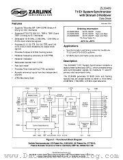 ZL30409_DDA datasheet pdf Zarlink Semiconductor