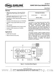 ZL30414QGC datasheet pdf Zarlink Semiconductor