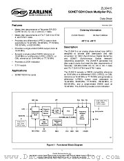 ZL30415QGC datasheet pdf Zarlink Semiconductor