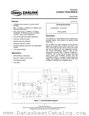 ZL30462MCF datasheet pdf Zarlink Semiconductor