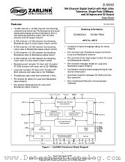 ZL50063GAC datasheet pdf Zarlink Semiconductor