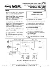 ZL50075GAC datasheet pdf Zarlink Semiconductor