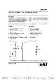 ZXRE4041FR datasheet pdf Zetex Semiconductors