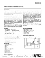 ZXSC100N8 datasheet pdf Zetex Semiconductors