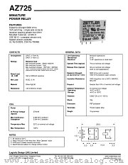 AZ725 datasheet pdf ZETTLER electronics