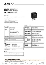 AZ977-1A-12DS datasheet pdf ZETTLER electronics
