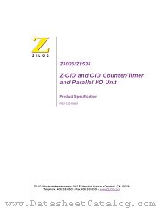 Z8036CS datasheet pdf Zilog