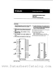Z84C0010FEC datasheet pdf Zilog