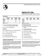 Z8932120PSC datasheet pdf Zilog