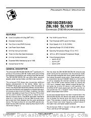 Z8S18033VSC datasheet pdf Zilog