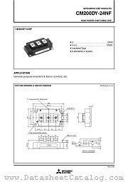 CM200DY-24NF datasheet pdf Mitsubishi Electric Corporation