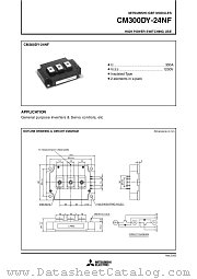 CM300DY-24NF datasheet pdf Mitsubishi Electric Corporation