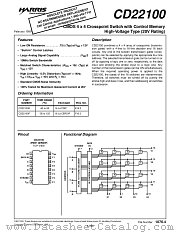 CD22100F datasheet pdf Intersil
