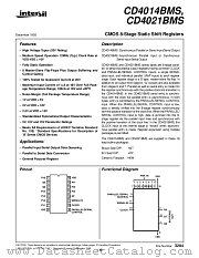 CD4014BMS datasheet pdf Intersil