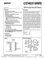 CD4031BMS datasheet pdf Intersil
