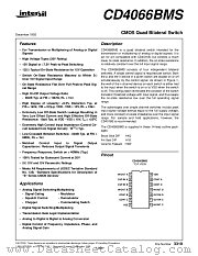 CD4066 datasheet pdf Intersil