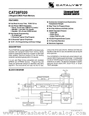 CAT28F020TA-12T datasheet pdf Catalyst Semiconductor