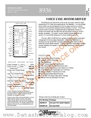 A8936CJT datasheet pdf Allegro MicroSystems