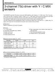 BA7665FS datasheet pdf ROHM