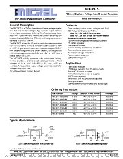 MIC3975BMM datasheet pdf Micrel Semiconductor