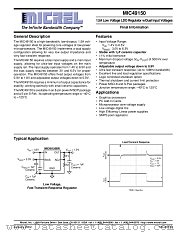 MIC49150-1.5BMM datasheet pdf Micrel Semiconductor