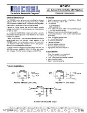 MIC5236-2.5BMM datasheet pdf Micrel Semiconductor