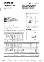 2SD835 datasheet pdf Fuji Electric