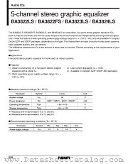 BA3822LS datasheet pdf ROHM