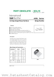 4GBL datasheet pdf International Rectifier