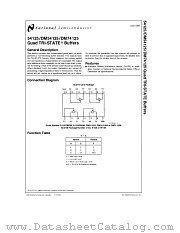 DM54125J datasheet pdf National Semiconductor