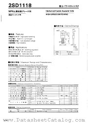 2SD1118 datasheet pdf Fuji Electric