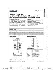 74ACQ657SPC datasheet pdf Fairchild Semiconductor