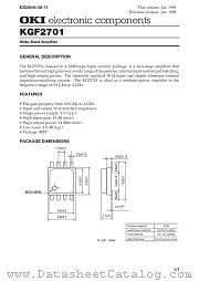 KGF2701 datasheet pdf OKI electronic eomponets