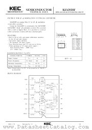 KIA2028F datasheet pdf Korea Electronics (KEC)