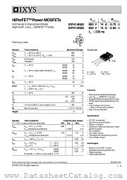 IXFH15N80 datasheet pdf IXYS Corporation