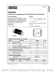 SI6923 datasheet pdf Fairchild Semiconductor