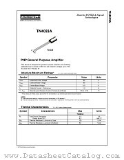 TN4033 datasheet pdf Fairchild Semiconductor