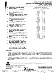 SN54LVTH162373WD datasheet pdf Texas Instruments