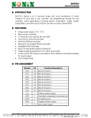 SN67031 datasheet pdf SONiX Technology Company