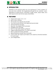 SN68090 datasheet pdf SONiX Technology Company