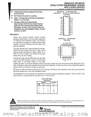 SN54AC373J datasheet pdf Texas Instruments