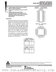 SN54HC241W datasheet pdf Texas Instruments
