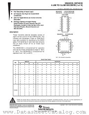 SN54HC42W datasheet pdf Texas Instruments